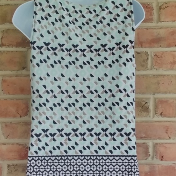 Calvin Klein Sleeveless Drape Neck Multi Colored S - Picture 2 of 5